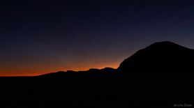 Solnedgang fra Kjølen mot Skogshorn
