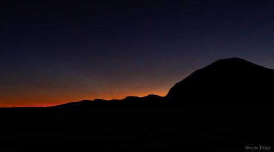 Solnedgang mot Skogshorn